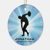 Ornement Thrower Discus personnalisé (Gauche)