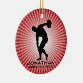 Ornement Thrower Discus personnalisé (Droite)