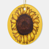 Ornement Tournesol Beau Décor Fleur Jaune (Gauche)