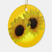 Ornement Tournesol Beau Décor Fleur Jaune (Gauche)