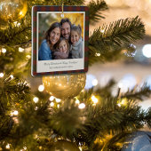 Ornement traditionnel en céramique Plaid/Tartan