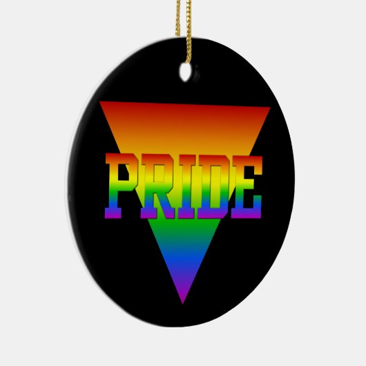 Ornement Triangle Pride, personnaliser (Droite)