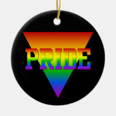 Ornement Triangle Pride, personnaliser (Devant)