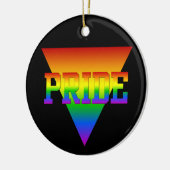 Ornement Triangle Pride, personnaliser (Gauche)