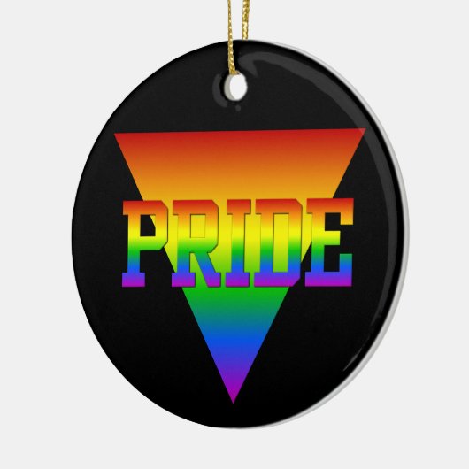Ornement Triangle Pride, personnaliser (Gauche)