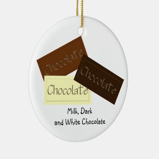 Ornement triple de Noël de chocolat (Droite)