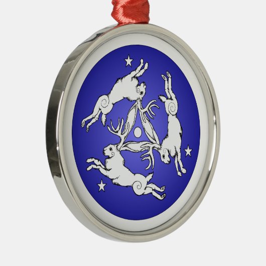 Ornement triple Jackalope (Droite)