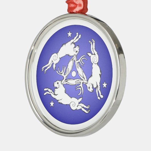 Ornement triple Jackalope (Gauche)