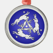 Ornement triple Jackalope (Devant)