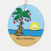 Ornement tropical de Noël de palmier (Gauche)