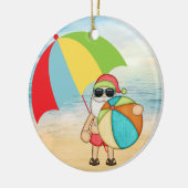 Ornement tropical de Noël de Père Noël (Gauche)