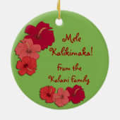 Ornement tropical de photo de Lei de ketmie (Dos)