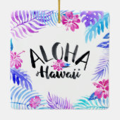Ornement tropical d'Hawaï | d'aquarelle Aloha (Dos)
