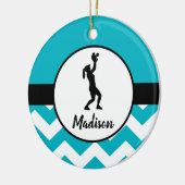 Ornement turquoise du base-ball (Gauche)