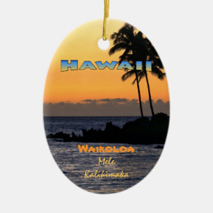 Ornement : Twilight À Waikoloa (Oval)
