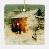 Ornement ukrainien de Carolers de Noël (Dos)