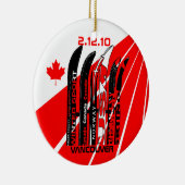 Ornement Vancouver Canada de supporter d'hiver (Droite)