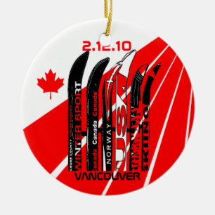 Ornement Vancouver Canada de supporter d'hiver