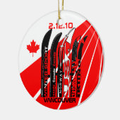 Ornement Vancouver Canada de supporter d'hiver (Gauche)