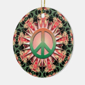 Ornement vert de corail de paix de souvenir de (Gauche)