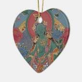 Ornement vert Tara (Gauche)