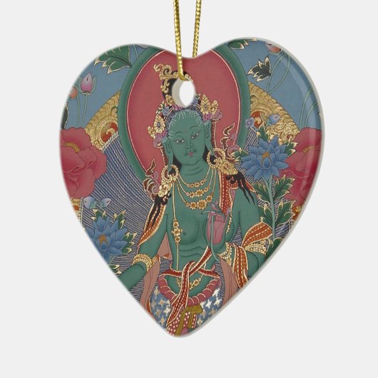 Ornement vert Tara (Gauche)