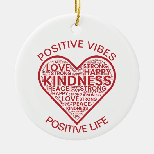 Ornement Vibrations Positives Vie Positive (Devant)