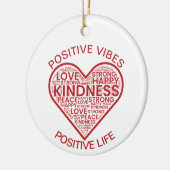 Ornement Vibrations Positives Vie Positive (Gauche)