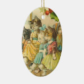 Ornement victorien de Noël de chat (Droite)