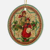 Ornement victorien de Noël d'enfants (Gauche)