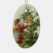 Ornement victorien du père noël (Gauche)