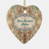 Ornement victorien fleuri de coeur de style (Droite)