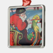 Ornement victorien Père Noël (Gauche)