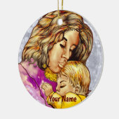 Ornement Vierge et Enfant (Gauche)