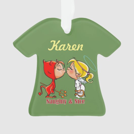 Ornement vilain et Nice personnalisé d'ange de (devant)