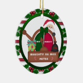 Ornement vilain ou Nice de Noël de mètre (Droite)