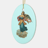 Ornement vintage d'ange avec le poème (Gauche)