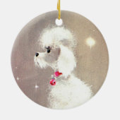 Ornement vintage de caniche (Dos)