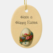 Ornement vintage de lapin de Pâques (Dos)