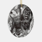 Ornement vintage de lion (Droite)
