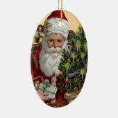Ornement vintage de Noël de Père Noël (Droite)