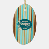 Ornement vintage de planche de surf de (Droite)