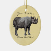 Ornement vintage de rhinocéros (Droite)