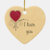 Ornement vintage de Valentine (Dos)