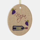 Ornement vintage de vin de Napa (Droite)