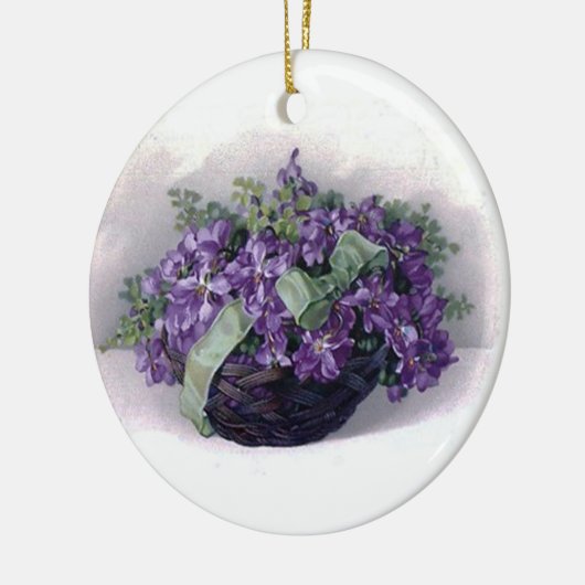 Ornement vintage de violettes (Gauche)