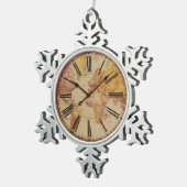 ornement vintage d'horloge (Vue impression)