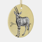 Ornement vintage d'oryx (Droite)