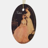 Ornement vintage élégant de soeurs (Gauche)