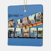 Ornement vintage Lake Tahoe (Gauche)